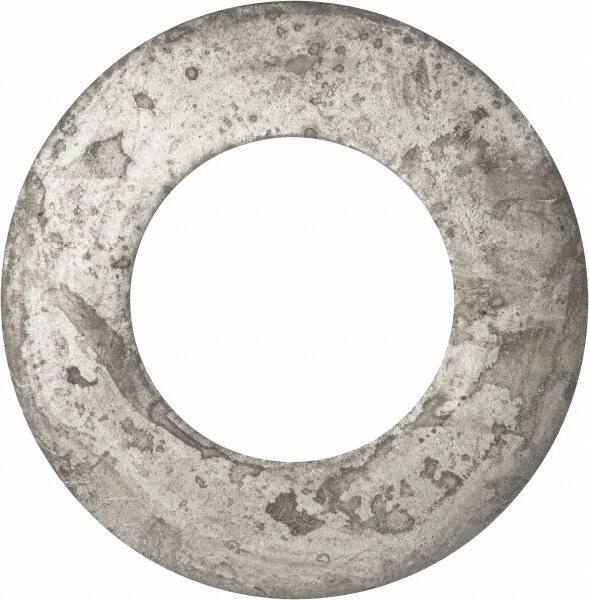 Value Collection - 2-1/2" Screw, Grade 2 Steel USS Flat Washer - 2.615" ID x 5.045" OD, 0.28" Thick, Galvanized Finish - Apex Tool & Supply