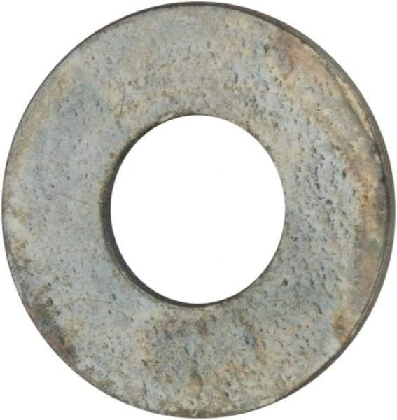Value Collection - #3 Screw, Grade 2 Steel SAE Flat Washer - 7/64" ID x 1/4" OD, 0.035" Thick, Zinc-Plated Finish - Apex Tool & Supply
