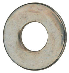 Value Collection - #2 Screw, Grade 2 Steel SAE Flat Washer - 3/32" ID x 7/32" OD, 0.021" Thick, Zinc-Plated Finish - Apex Tool & Supply