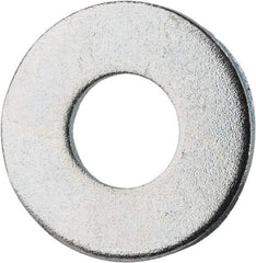 Value Collection - #12 Screw, Grade 2 Steel SAE Flat Washer - 1/4" ID x 9/16" OD, 0.08" Thick, Zinc-Plated Finish - Apex Tool & Supply