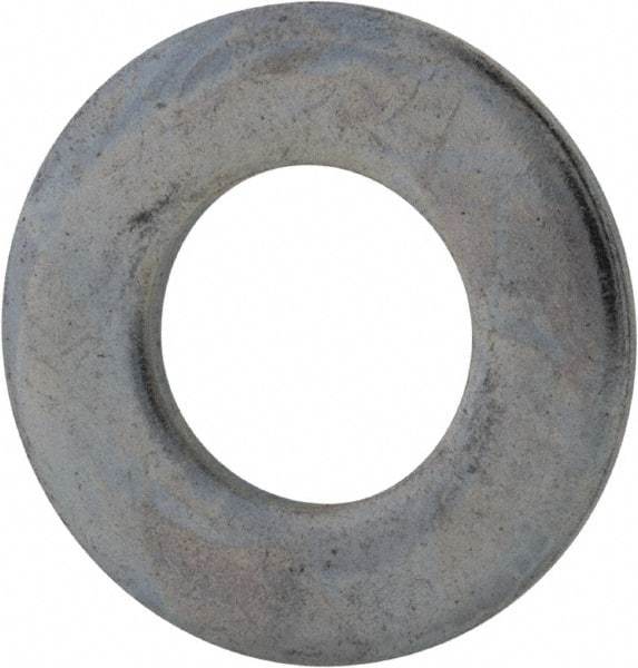 Value Collection - 7/16" Screw, Grade 2 Steel SAE Flat Washer - 15/32" ID x 59/64" OD, 0.08" Thick, Zinc-Plated Finish - Apex Tool & Supply