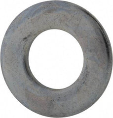 Value Collection - 7/16" Screw, Grade 2 Steel SAE Flat Washer - 15/32" ID x 59/64" OD, 0.08" Thick, Zinc-Plated Finish - Apex Tool & Supply