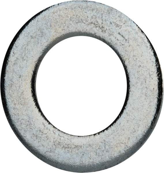Value Collection - 3/4" Screw, Grade 2 Steel SAE Flat Washer - 13/16" ID x 1-1/2" OD, 0.16" Thick, Zinc-Plated Finish - Apex Tool & Supply