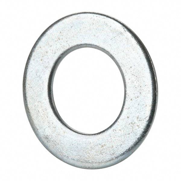 Value Collection - 1-3/8" Screw, Grade 2 Steel SAE Flat Washer - 1-7/16" ID x 2-3/4" OD, 0.213" Thick, Zinc-Plated Finish - Apex Tool & Supply