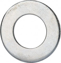 Value Collection - 1-1/2" Screw, Grade 2 Steel SAE Flat Washer - 1-9/16" ID x 3" OD, 0.16" Thick, Zinc-Plated Finish - Apex Tool & Supply
