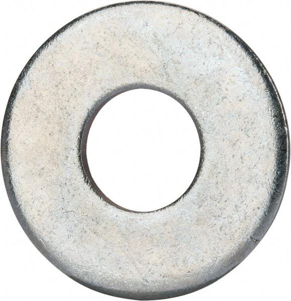 Value Collection - 3/4" Screw, Grade 2 Steel USS Flat Washer - 0.805" ID x 2.03" OD, 0.177" Thick, Zinc-Plated Finish - Apex Tool & Supply