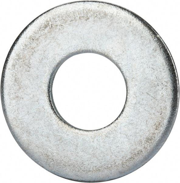 Value Collection - 7/8" Screw, Grade 2 Steel USS Flat Washer - 0.931" ID x 2.28" OD, 0.192" Thick, Zinc-Plated Finish - Apex Tool & Supply