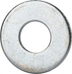 Value Collection - 1" Screw, Grade 2 Steel USS Flat Washer - 1.055" ID x 2.53" OD, 0.192" Thick, Zinc-Plated Finish - Apex Tool & Supply