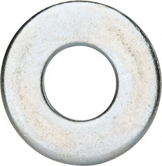 Value Collection - 1-1/8" Screw, Grade 2 Steel USS Flat Washer - 1.243" ID x 2.78" OD, 0.192" Thick, Zinc-Plated Finish - Apex Tool & Supply