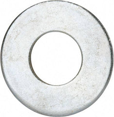 Value Collection - 1-1/4" Screw, Grade 2 Steel USS Flat Washer - 1.368" ID x 3.03" OD, 0.192" Thick, Zinc-Plated Finish - Apex Tool & Supply