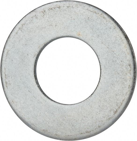 Value Collection - 1-3/4" Screw, Grade 2 Steel USS Flat Washer - 1.865" ID x 4.045" OD, 0.213" Thick, Zinc-Plated Finish - Apex Tool & Supply