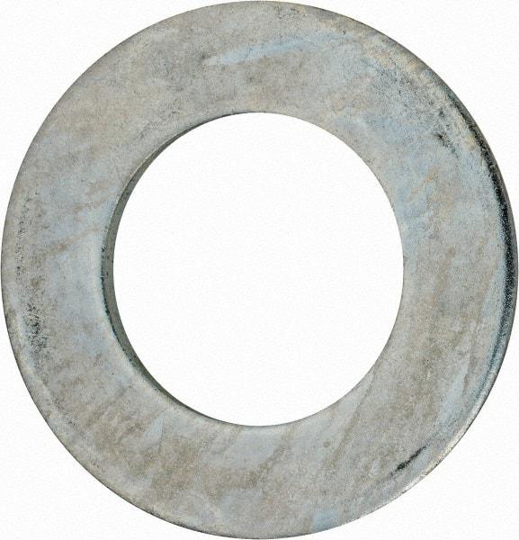 Value Collection - 3" Screw, Grade 2 Steel USS Flat Washer - 3.115" ID x 5.565" OD, 0.327" Thick, Zinc-Plated Finish - Apex Tool & Supply