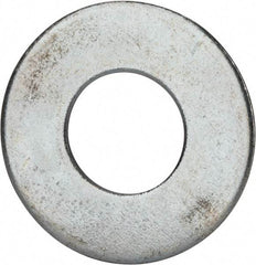 Value Collection - 1-1/2" Screw, Grade 2 Steel USS Flat Washer - 1.615" ID x 3.545" OD, 0.213" Thick, Zinc-Plated Finish - Apex Tool & Supply