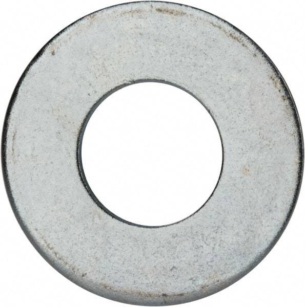 Value Collection - 1-3/4" Screw, Grade 2 Steel USS Flat Washer - 1.865" ID x 4.045" OD, 0.213" Thick, Zinc-Plated Finish - Apex Tool & Supply