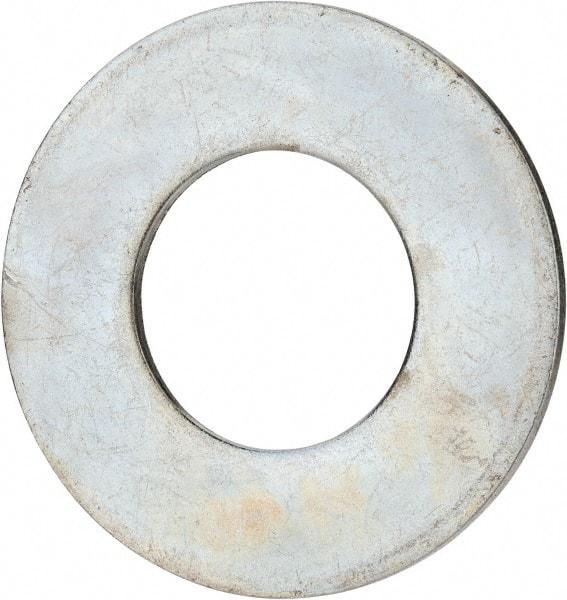 Value Collection - 2-1/4" Screw, Grade 2 Steel USS Flat Washer - 2.365" ID x 4.795" OD, 0.248" Thick, Zinc-Plated Finish - Apex Tool & Supply