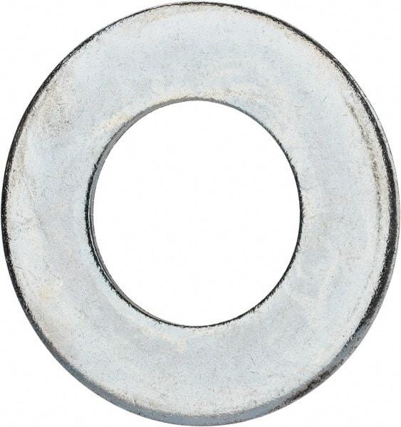 Value Collection - 2-1/2" Screw, Grade 2 Steel USS Flat Washer - 2.615" ID x 5.045" OD, 0.28" Thick, Zinc-Plated Finish - Apex Tool & Supply