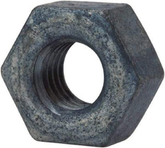 Value Collection - 3/8-16 UNC Steel Right Hand Heavy Hex Nut - 11/16" Across Flats, 23/64" High, Galvanized Finish - Apex Tool & Supply