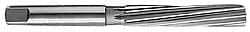 Made in USA - 19/64" Diam, Straight Shank, 2-1/4" Flute, Hand Reamer - Spiral Flute, 4-1/2" OAL, Left Hand Spiral, Right Hand Cut, High Speed Steel - Apex Tool & Supply