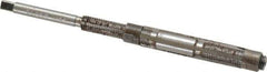 Made in USA - Size 7/A, Straight Shank Hand Adjustable Reamer - 3-1/2" OAL, Right Hand Cut, 4 Blades, High Speed Steel, Bright Finish - Apex Tool & Supply