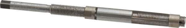Made in USA - Size 6/A, Straight Shank Hand Adjustable Reamer - 4-1/8" OAL, Right Hand Cut, 4 Blades, High Speed Steel, Bright Finish - Apex Tool & Supply