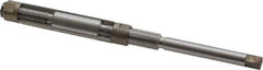 Made in USA - Size 3/A, Straight Shank Hand Adjustable Reamer - 5" OAL, Right Hand Cut, 6 Blades, High Speed Steel, Bright Finish - Apex Tool & Supply