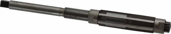 Made in USA - Size B, Straight Shank Hand Adjustable Reamer - 5-3/4" OAL, Right Hand Cut, High Speed Steel, Bright Finish - Apex Tool & Supply