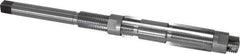 Made in USA - Size C, Straight Shank Hand Adjustable Reamer - 6-1/2" OAL, Right Hand Cut, High Speed Steel, Bright Finish - Apex Tool & Supply