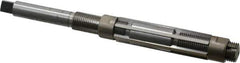 Made in USA - Size E, Straight Shank Hand Adjustable Reamer - 7" OAL, Right Hand Cut, High Speed Steel, Bright Finish - Apex Tool & Supply