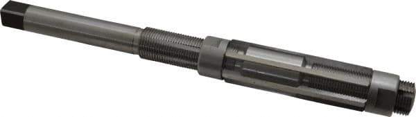 Made in USA - Size I, Straight Shank Hand Adjustable Reamer - 10" OAL, Right Hand Cut, High Speed Steel, Bright Finish - Apex Tool & Supply