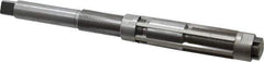 Made in USA - Size J, Straight Shank Hand Adjustable Reamer - 11" OAL, Right Hand Cut, High Speed Steel, Bright Finish - Apex Tool & Supply