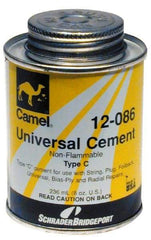Schrader/Plews - 1/2 Pt. Cement - For Tire Repair - Apex Tool & Supply