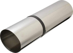 Made in USA - 1 Piece, 50 Inch Long x 12 Inch Wide x 0.002 Inch Thick, Roll Shim Stock - Stainless Steel - Apex Tool & Supply