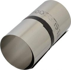 Made in USA - 1 Piece, 50 Inch Long x 6 Inch Wide x 0.004 Inch Thick, Roll Shim Stock - Stainless Steel - Apex Tool & Supply