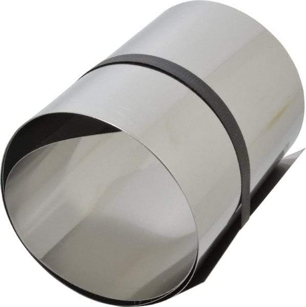 Made in USA - 1 Piece, 50 Inch Long x 6 Inch Wide x 0.01 Inch Thick, Roll Shim Stock - Stainless Steel - Apex Tool & Supply