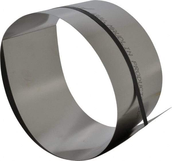 Made in USA - 1 Piece, 50 Inch Long x 6 Inch Wide x 0.025 Inch Thick, Roll Shim Stock - Stainless Steel - Apex Tool & Supply