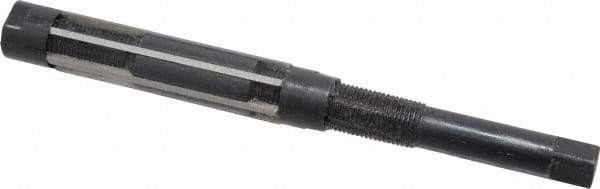 Value Collection - Size F, Straight Shank Hand Adjustable Reamer - 7-3/8" OAL, Right Hand Cut, High Speed Steel, Oxide Finish - Apex Tool & Supply