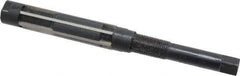 Value Collection - Size F, Straight Shank Hand Adjustable Reamer - 7-3/8" OAL, Right Hand Cut, High Speed Steel, Oxide Finish - Apex Tool & Supply