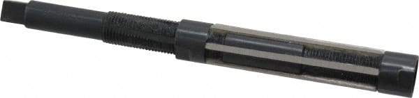 Value Collection - Size G, Straight Shank Hand Adjustable Reamer - 8" OAL, Right Hand Cut, High Speed Steel, Oxide Finish - Apex Tool & Supply
