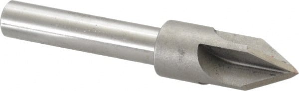Keo - 3/4" Head Diam, 1/2" Shank Diam, 4 Flute 60° High Speed Steel Countersink - Apex Tool & Supply