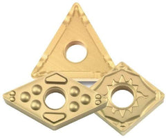 Sumitomo - TEEN32 Grade DA2200 PCD Milling Insert - Uncoated, 1/8" Thick, 3/8" Inscribed Circle, 1/32" Corner Radius - Apex Tool & Supply