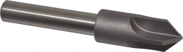 Keo - 3/4" Head Diam, 1/2" Shank Diam, 4 Flute 90° High Speed Steel Countersink - Bright Finish, 4-1/8" OAL, Single End, Straight Shank, Right Hand Cut - Apex Tool & Supply