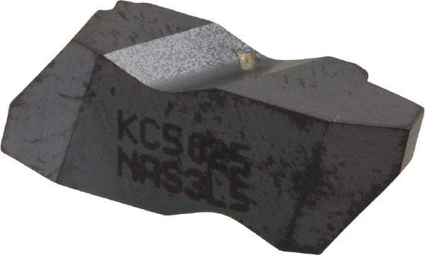 Kennametal - NAS3 Grade KC5025, Internal/External Stub Acme Threading Insert - 5 TPI Int Pitch, Left Hand Insert, TiAlN Finish, Carbide - Apex Tool & Supply