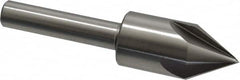 Interstate - 1" Head Diam, 1/2" Shank Diam, 4 Flute 60° High Speed Steel Countersink - Apex Tool & Supply