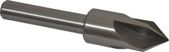 Interstate - 7/8" Head Diam, 1/2" Shank Diam, 4 Flute 82° High Speed Steel Countersink - Apex Tool & Supply