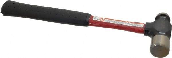 Proto - 1 Lb Head Steel Ball Pein Hammer - 11-1/2" Fiberglass Handle, 13" OAL, Fiberglass with Vinyl Grip - Apex Tool & Supply