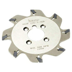 Iscar - Arbor Hole Connection, 1.18" Depth of Cut, 3.94" Cutter Diam, 1" Hole Diam, 10 Tooth Indexable Slotting Cutter - SGSF Toolholder - Apex Tool & Supply