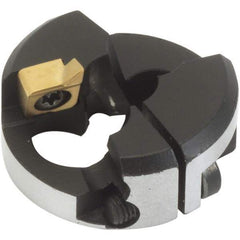Iscar - Series ChamDrill, 0.531" ID, 39mm Overall Diam, 14.5mm OAL Drilling Chamfer Ring - XOGX-DT Insert, 45° Chamfer, 1 Insert - Apex Tool & Supply