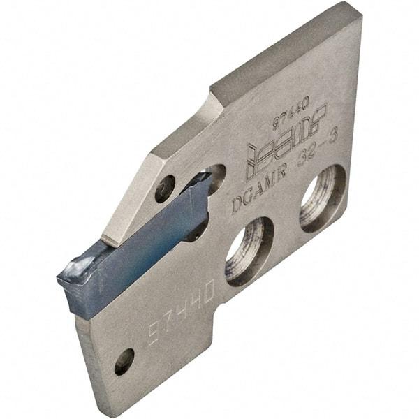 Iscar - Right Hand Cut, 1/8" Insert Width, Cutoff & Grooving Support Blade for Indexables - 0.126" Head Projection - Apex Tool & Supply