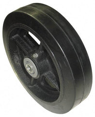 Value Collection - 5 Inch Diameter x 2 Inch Wide, Soft Rubber Caster Wheel - 400 Lb. Capacity, 2-3/16 Inch Hub Length, 1/2 Inch Axle Diameter, Roller Bearing - Apex Tool & Supply