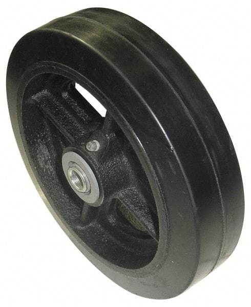 Value Collection - 16 Inch Diameter x 3 Inch Wide, Rubber Caster Wheel - 2,000 Lb. Capacity, 3 Inch Hub Length, 1 Inch Axle Diameter, Roller Bearing - Apex Tool & Supply